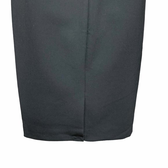 Aritzia BABATON Masu‎ Black Midi Plunging Neckline Dress - Picture 7 of 12